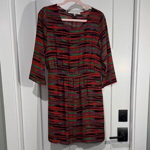 Collective Concepts Vibrant Striped Mini Dress